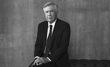 Carlo Ancelotti fotografato da Ferdinando Scianna